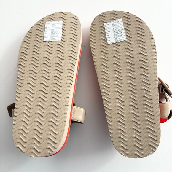 Zac Posen Sahara pink red beige retro platform sandals - Picture 3 of 9